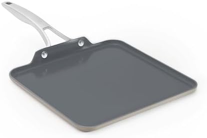 Calphalon® Premier Ceramic Nonstick 11" Square Griddle, Mushroom Grey by Calphalon