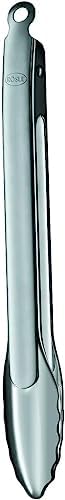 Rosle 12916 Stainless Steel One-Handed Lock and Release Tongs 12 in. by Rosle
