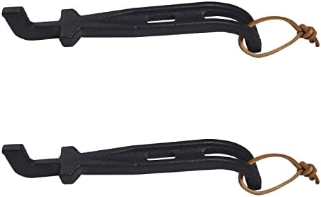 DELSbbq Cast Iron Universal Grill Grate Lifter 2-Pack by DELSBBQ