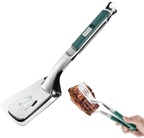 Kitchen Spatula Tongs 11.6 lnch Stainless Steel Grill Clamp Cooking Tongs by Jrsoul+He