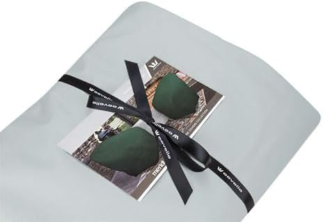 Eevelle Meridian Patio Oval Table Set Cover with Marine Grade Fabric - Outdoor Table Cover - Furniture Set Covers for Dining Table - Easy to Install - (25.5"H x 80"L x 56"W, Silver)