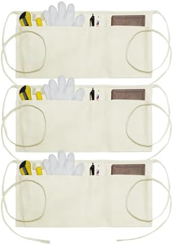 Canvas Work Waist Apron with 3 Pocket by Unknown