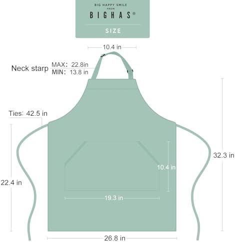 BIGHAS Adjustable Bib Apron - Image 6