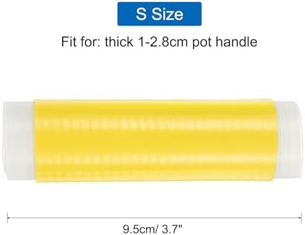 uxcell 3 Pcs Silicone Pan Handle Sleeve, Heat Resistant Potholder Pot Holders - Image 2