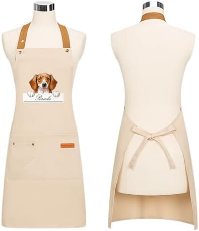 DIY Custom Pet Name Art Dog Kitchen Apron - Image 3
