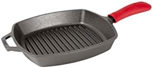 Lodge Pre-Seasoned Cast Iron Square Grill Pan, 10.5 Inches - Image 2