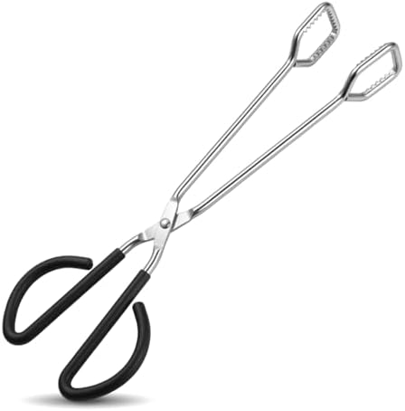 Stainless Steel Barbecue Tongs, 40cm Extra Long Scissor Food Tongs by Unknown