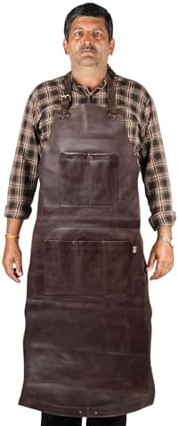 LL LEATHER LOVERS Adjustable Leather Aprons by LLLEATHERLOVERS