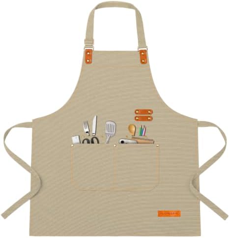 Teskyer Canvas Kitchen Apron by TESKYER