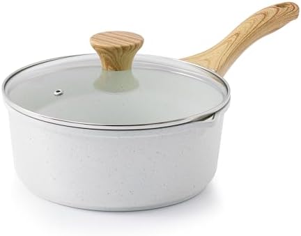 SENSARTE 3 Quart Ceramic Nonstick Saucepan by SENSARTE