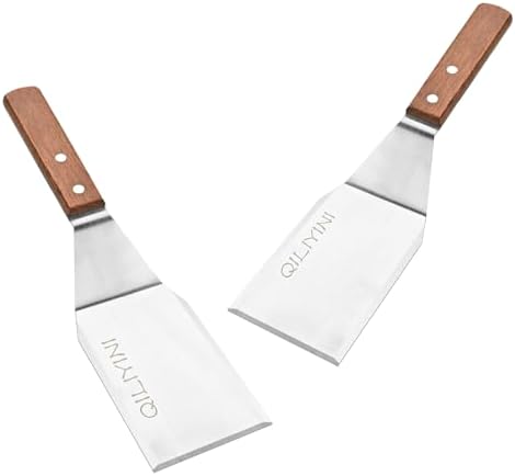 2 Pcs Stainless Steel Spatula Turner by QILIYINI