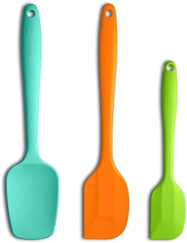 3-Piece Silicone Spatula Set, 600°F Heat Resistant by ALLWIN-HOUSEWARE