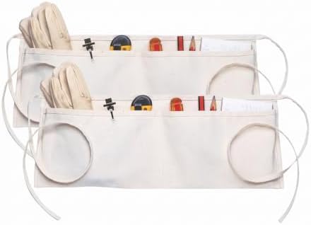 Custom Leathercraft Clc C6 Canvas Waist Apron Two Pocket, Unisex Adult by CustomLeatherCraft
