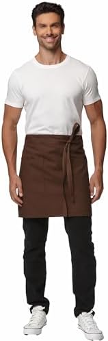 Waist Apron for Men Server Bistro Half 4251BY - Image 5