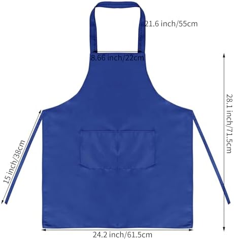 Fengek 8 Pcs Bib Apron for Unisex Colorful Kitchen Apron Bulk - Image 2