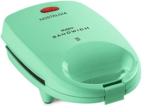Nostalgia MyMini Personal Sandwich Maker, Nonstick Panini Press, Pizza Pockets by Nostalgia