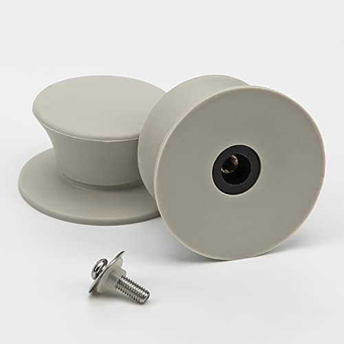 Universal Silicone Cookware Pot Lid Replacement Knob 2Pack White by IFITTING