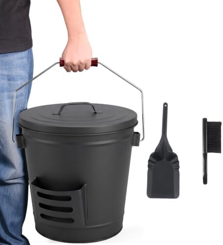 5.15 Gal Fireplace Ash Bucket by GameXcel