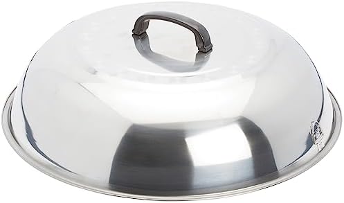 Winco 17 3/4" Stainless Steel Wok Cover by Winco