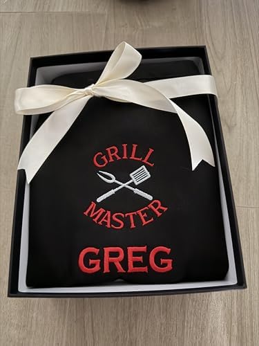 Personalized BBQ Apron with Name – Custom Embroidered Grill Apron - Image 6