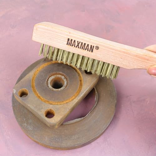 MAXMAN Brass Brush 2Pcs, Rust/Weld Remover - Image 7