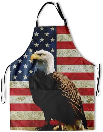 Art Apron with Pocket for Women Men by DZGlobal