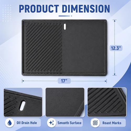 17" Cast Iron Griddle Replacement - Image 2