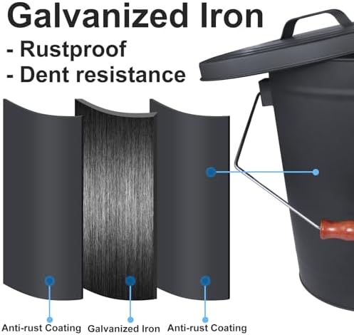5.15 Gal Fireplace Ash Bucket - Image 2