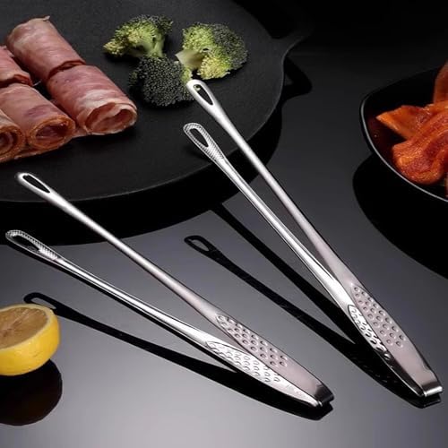 Stainless Steel Food Tongs, Anti Slip Cooking Clip. | Perforated Breathable - Image 6