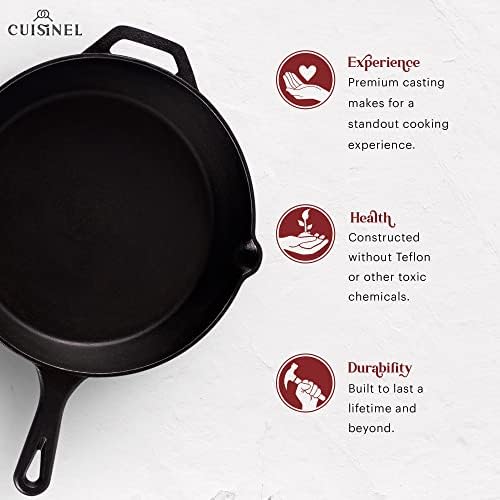 Cuisinel Cast Iron Skillets Set - Image 3