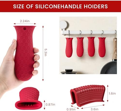 Patelai 8Pcs Silicone Cast Iron Handle Cover - Image 2