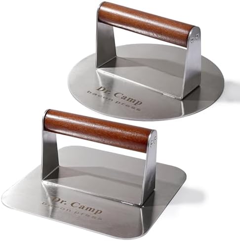 Dr.Camp 2 Pack Stainless Steel Burger Press by DrCamp