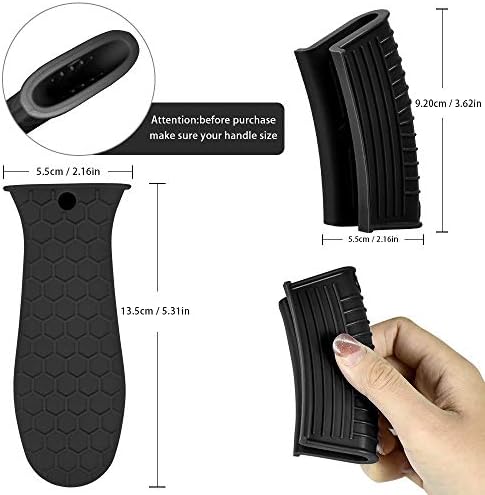 4 Pack Silicone Hot Handle Holder Cover, Silicone Pot Holders Heat Resistant - Image 2