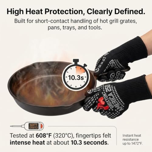 America 250 BBQ Grill & Oven Gloves, 1472°F Heat Resistant - Image 3