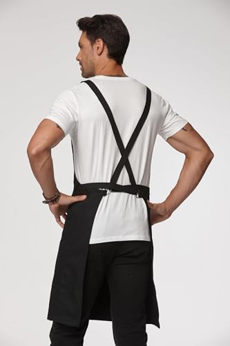 Cross Back Apron for Men Chef Pockets 4251JX - Image 2