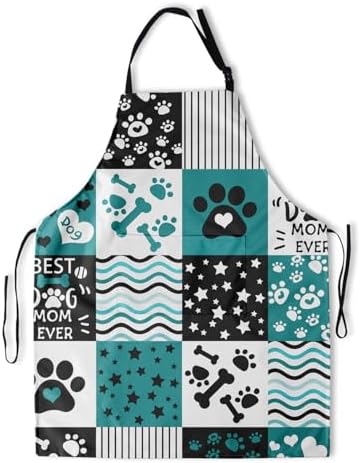 Art Apron with Pocket for Women Men by DZGlobal