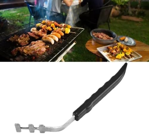 Grill Grate Lifter Tool Cast Iron Grid Lever Lock Lifting Gripper Handle Clip - Image 5