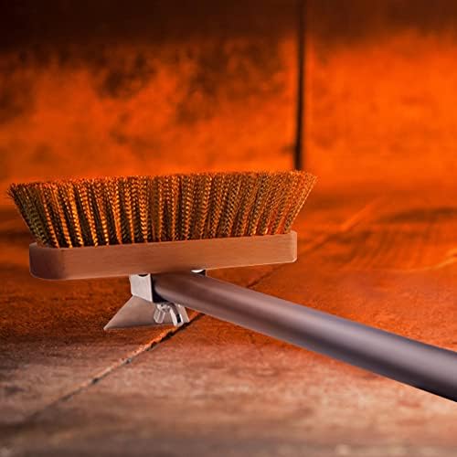 Pizza Oven Brush 7 Inch Brass Bristles Replacement Brush Head and Scraper - Image 7