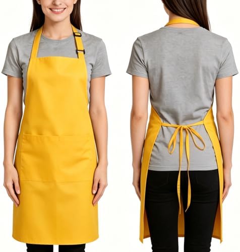 Large Chef Apron for Men and Women, Cooking Kitchen Aprons - Image 2