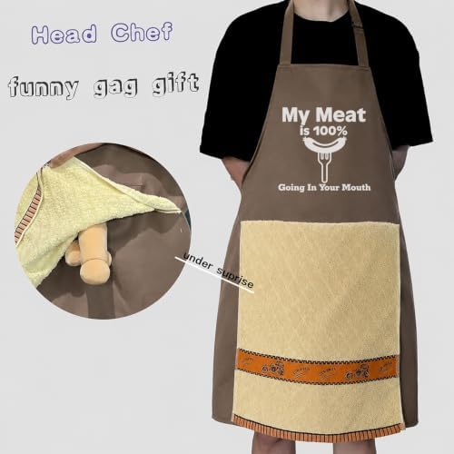 Chef's Prank Apron, Adjustable Neck Strap, Hidden Surprise Gift - Image 3