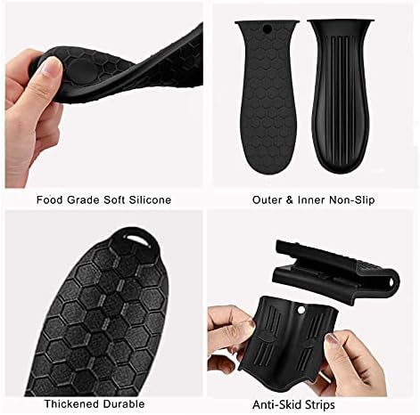 8 Pcs Non-Slip Silicone Hot Handle Holder & Assist Grips, Potholder - Image 4