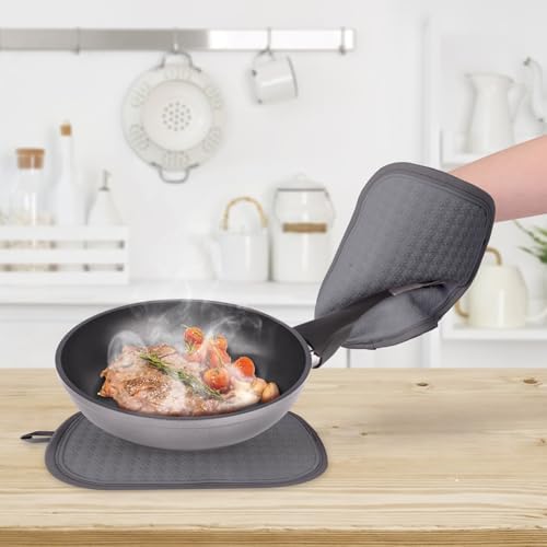 2PCS Silicone Pot Holders, Oven Mitts Heat Resistant Hot Pads - Image 6