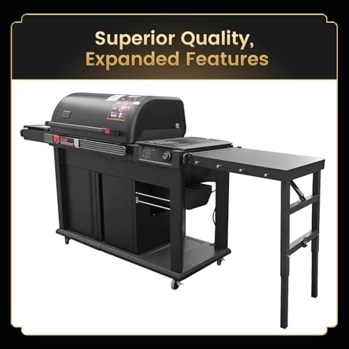 QuliMetal Foldable Side Shelf for Traeger Woodridge, Woodridge Pro/Elite - Image 4