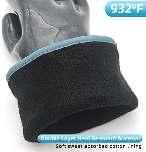 DEYAN BBQ Grill Gloves, ilicone Heat Resistant Oven Mitts - Image 3