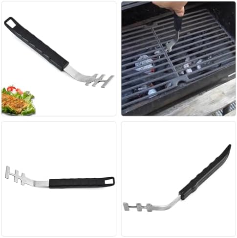 Xmas 2pcs Stainless Steel Barbecue Grate Lifter Gripper - Image 5