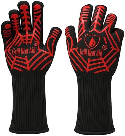GRILL HEAT AID Grill Gloves Heat Proof by GrillHeatAid