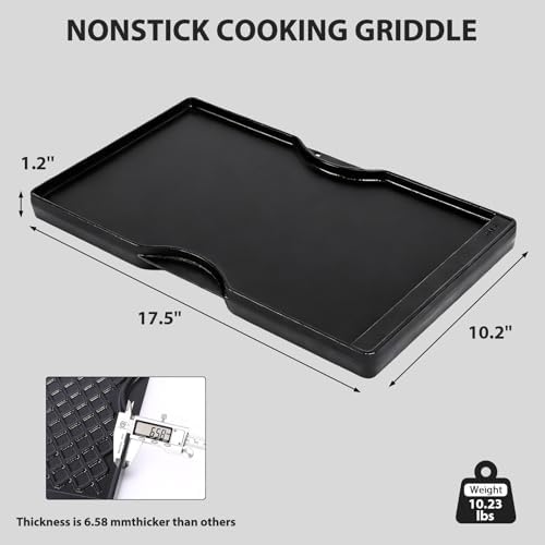 Utheer 7637 Spirit 200 Reversible Griddle, Raised-Side Ceramic - Image 4