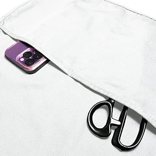 DALIX Cobbler Apron 2 Pockets Smock Regular 28.5" x 18.5" White - Image 6