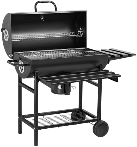 Flamaker Charcoal Grill Barrel style BBQ Charcoal Grill by Flamaker