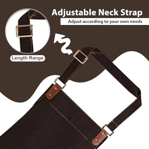 Apron for Men Women, Chef Cotton Apron - Image 5